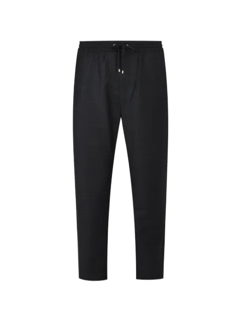 Agnona drawstring-waist flannel trousers Black T710U6YU1142