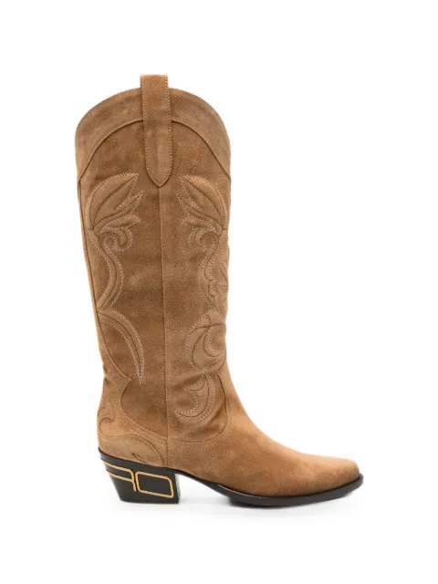 ETRO logo-plaque boots Brown WS4A0023AO192M0650