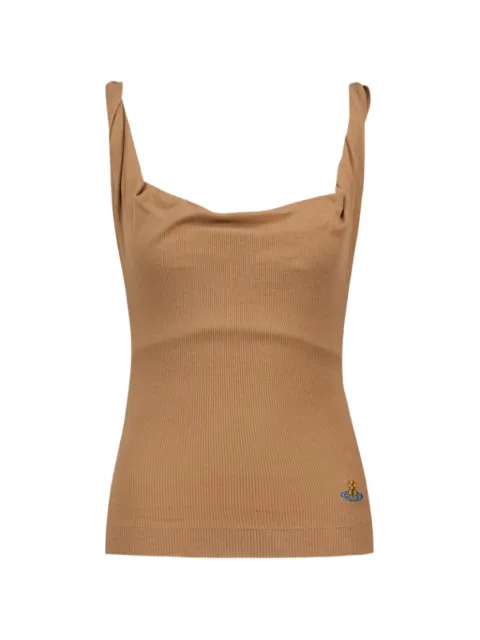Vivienne Westwood Anna ribbed-knit top Neutrals 1504000BJ00BO