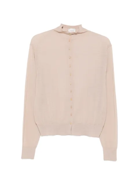 Alysi button-up mock-neck cardigan Neutrals 266457A6047