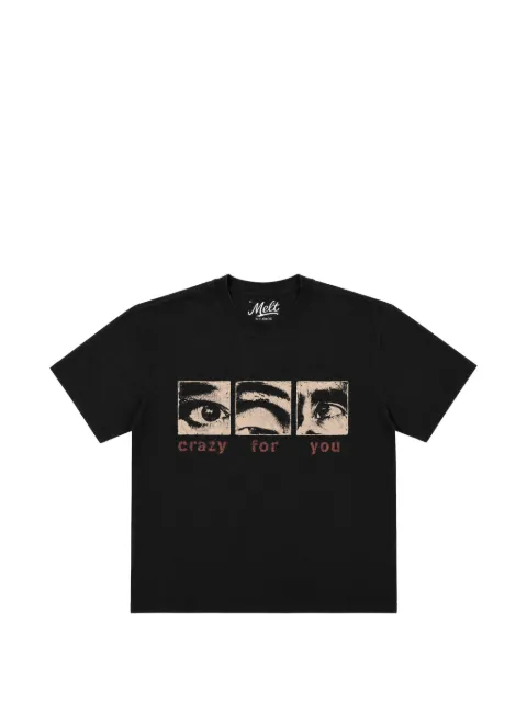 Melt graphic-print T-shirt Black MS5416