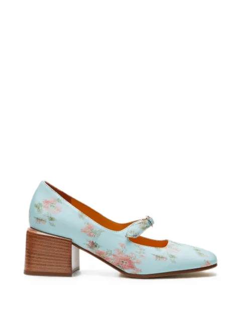 LILI CURIA Ginger floral-print pumps Blue LC315168BM