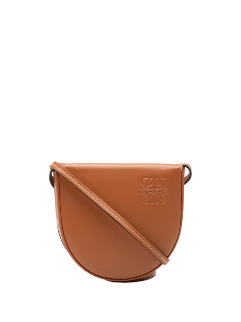 Loewe Pre-Owned 2019 Mini Soft Calfskin Heel Pouch crossbody bag Brown N5DWJ5X1DK6BW6N2