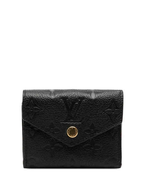 Louis Vuitton Pre-Owned 2010-2026 Monogram Empreinte Victorine Wallet small wallets Black 4Z21VATS1VZ5HJMD