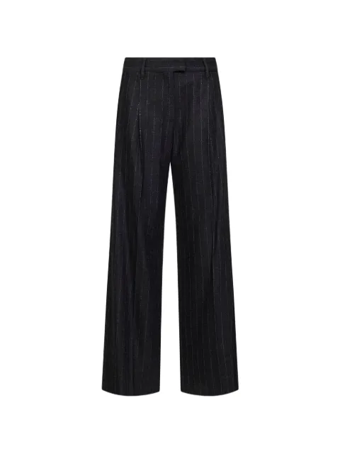 Brunello Cucinelli stripe-pattern tailored trousers Grey MG576P8884C520