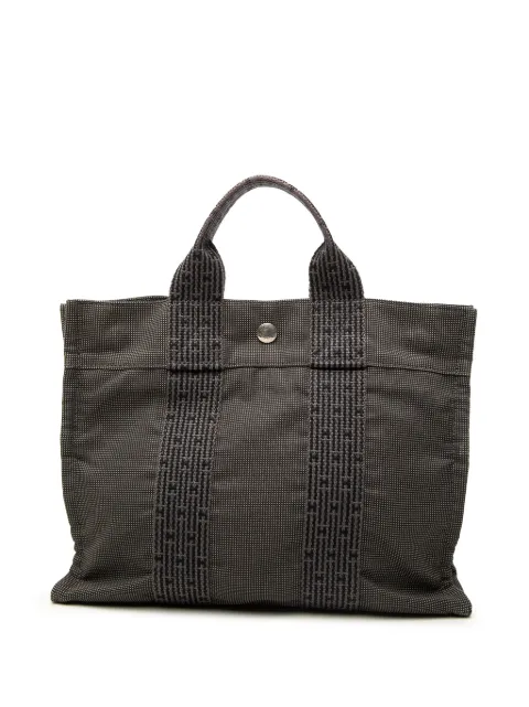 Hermès Pre-Owned 1990-2010 Canvas Herline PM tote bag Grey VUXBU7RM51B9A0EU
