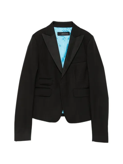DSQUARED2 2000s peak-lapel single-breasted blazer Black DS290CEZ