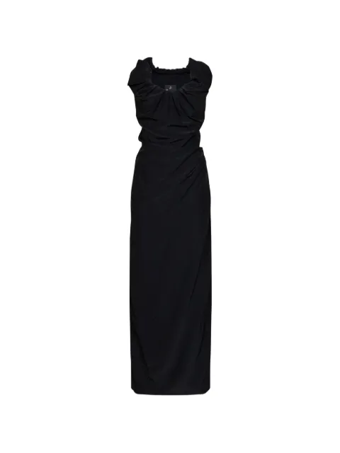 Vivienne Westwood draped asymmetric dress Black 1101039NW01IP