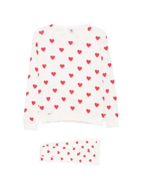 Petit Bateau heart-print pyjamas White A0F7G