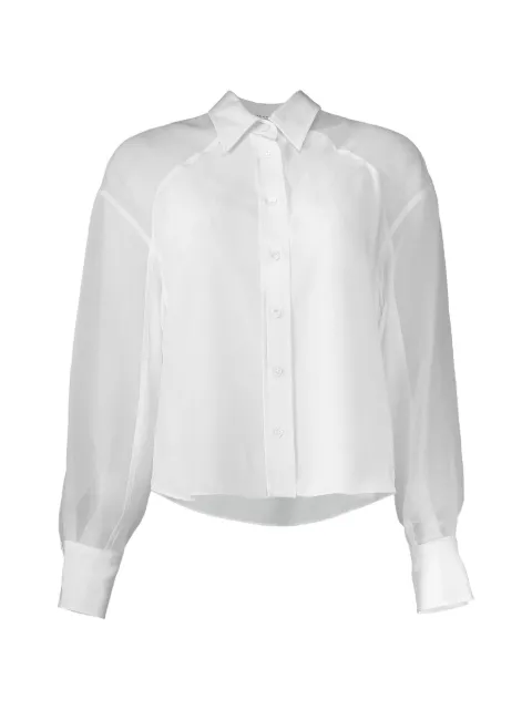 Brunello Cucinelli Monili long-sleeve panel shirt White MB993M1A16C600