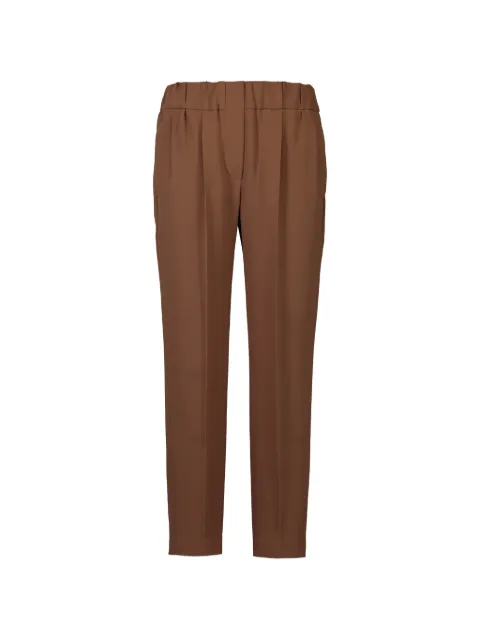 Brunello Cucinelli pull-on tailored trousers Brown MA029P1673C832