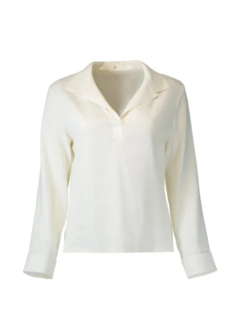 Peter Cohen Cate long-sleeve blouse White 4057STLSALT