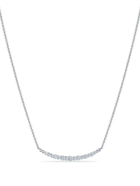 KWIAT Lyric curved bar diamond necklace Silver 161770