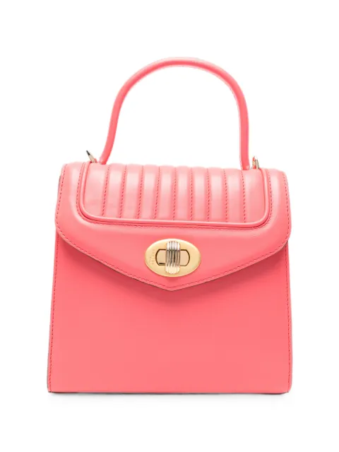 DELAGE quilted leather tote bag Pink ADLGWFDMN02305