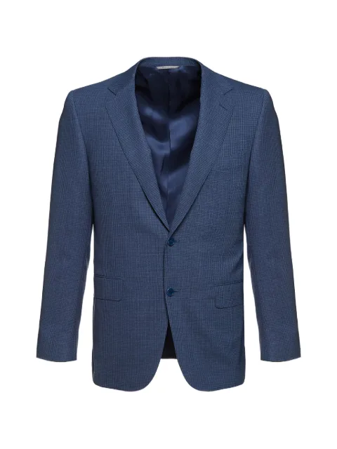 Canali Impeccabile micro-check suit Blue BF01745