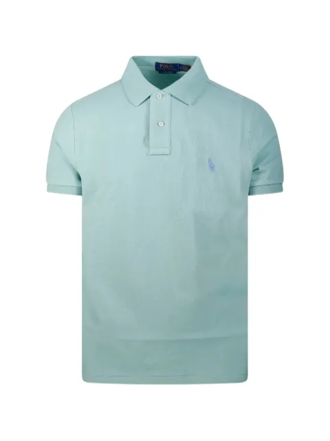 Polo Ralph Lauren logo-embroidered piqué polo shirt Blue 710680784213