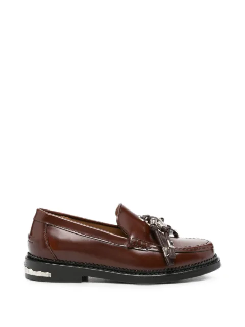 Toga Pulla tassel-detail hardware-embellished loafers Brown FTGPW144206W05
