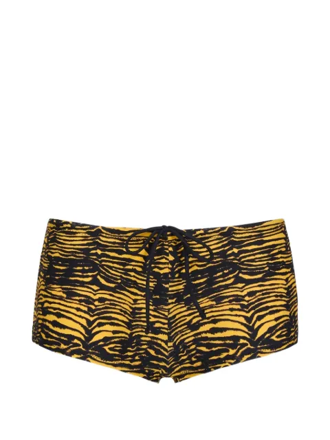 TROPIC OF C Santorini banana-print bikini shorts Yellow CS742