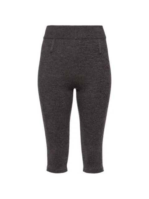 Magda Butrym wool knee-length shorts Brown 225726
