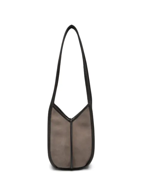 Hereu Cabus leather-trim shoulder bag Grey CABUSUWBA26006
