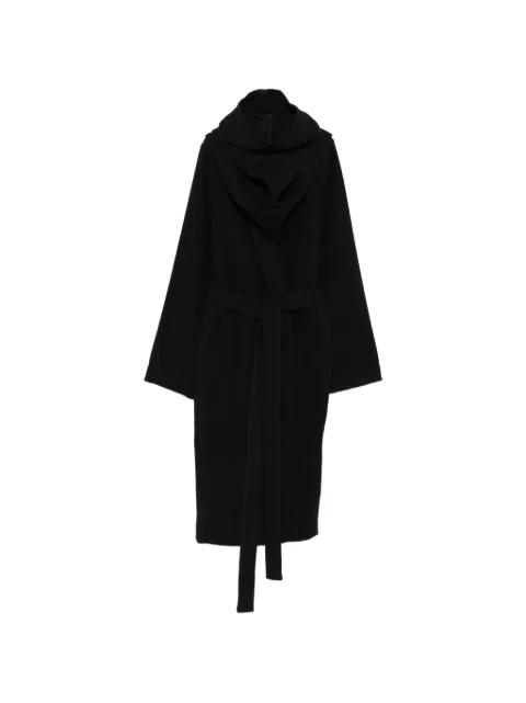 Rick Owens belted oversized coat Black RP02F5901WBD