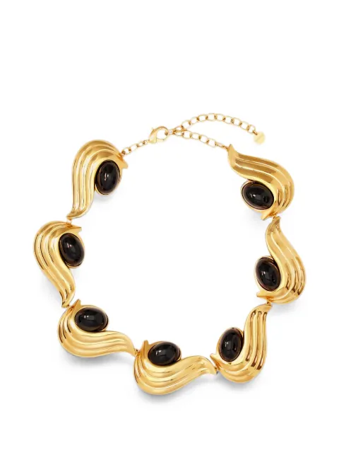 Ferragamo Necklace with gems Gold 798404