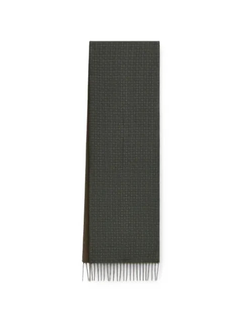Ferragamo double-face patterned scarf Green 797140