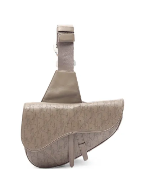 Christian Dior Pre-Owned 2010s Saddle Oblique belt bag Grey 1090867