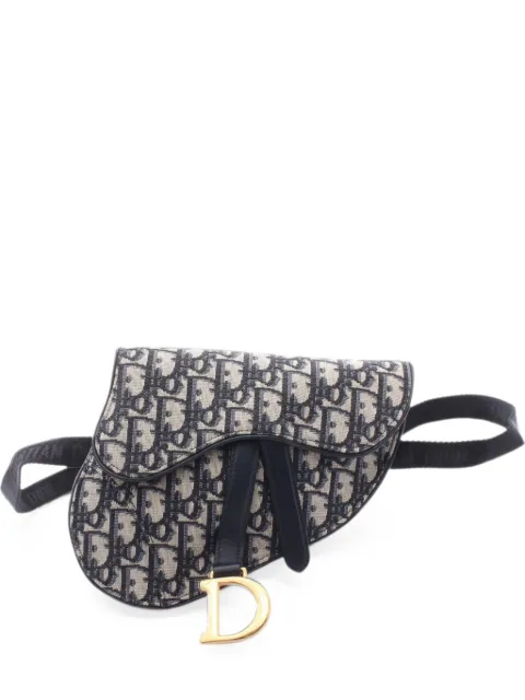 Christian Dior Pre-Owned 2010s Saddle Oblique belt bag Blue 1091052