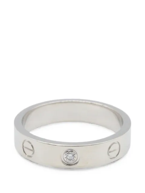 Cartier 2010s Love diamond ring Silver 1088998PG8624