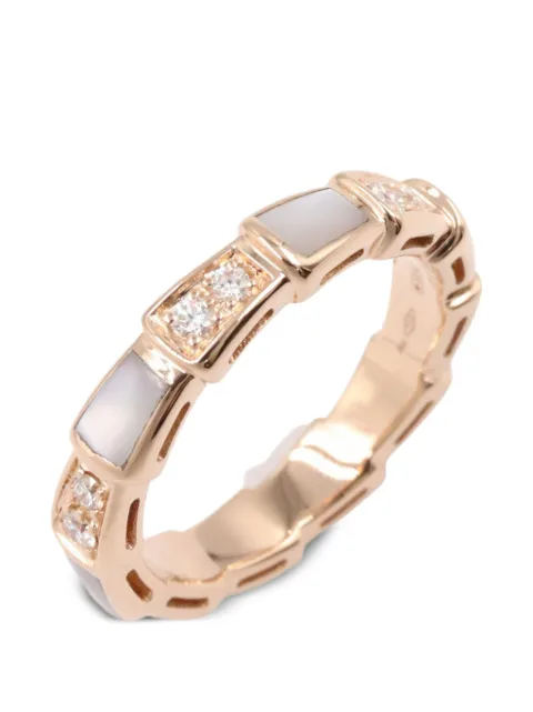 Bvlgari Pre-Owned 2010s Serpenti diamond ring Pink 1089179SFX2LY
