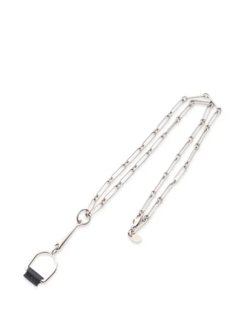 Hermès Pre-Owned 2010s PM Heritage Equestre necklace Silver 1087732