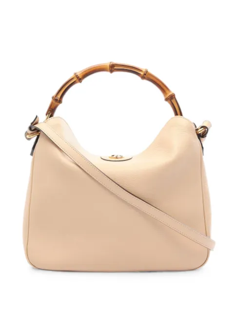 Gucci Pre-Owned 2010s medium Diana bamboo tote bag Neutrals 1089921