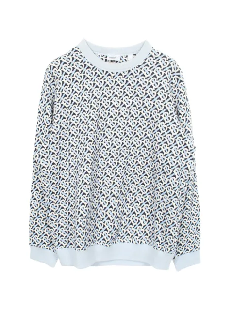 Burberry Pre-Owned 2000s TB Monogram sweatshirt Blue 1088293