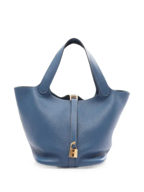 Hermès Pre-Owned 2010s MM Picotin Lock tote bag Blue 1092165Y