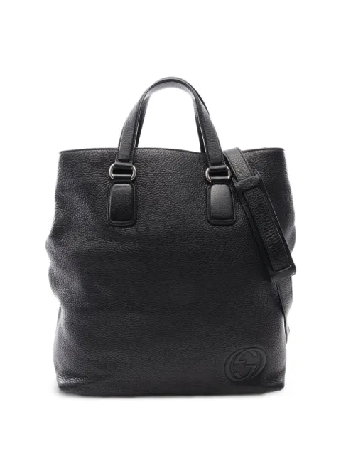 Gucci Pre-Owned 2000s Soho Interlocking G tote bag Black 1090355
