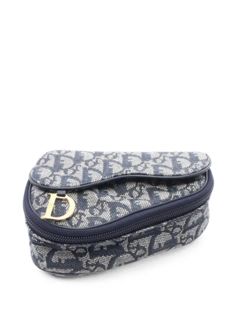Christian Dior Pre-Owned 2010s Trotter Saddle pouch Blue 1090921