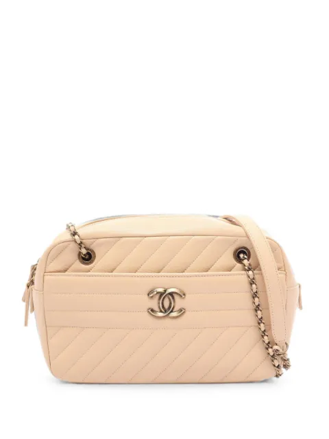 CHANEL Pre-Owned 2016-2017 Bias stitch chain shoulder bag Neutrals 109032822106936