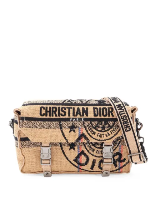 Christian Dior Pre-Owned 2010s Camp shoulder bag Neutrals 1090368