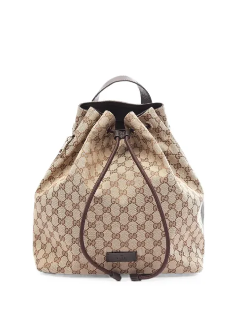 Gucci Pre-Owned 2010s GG canvas backpack Neutrals 1090862