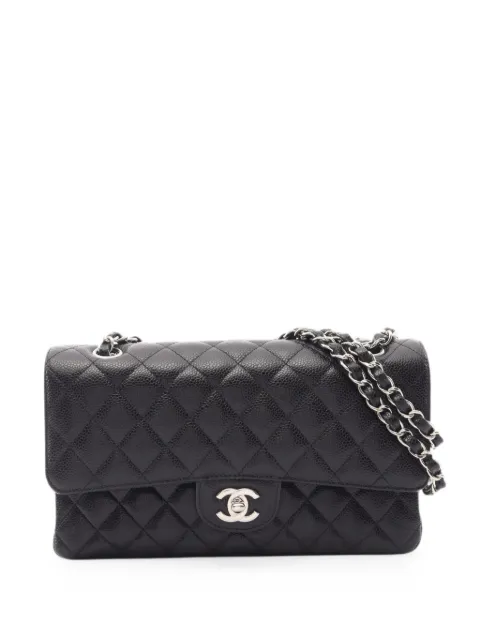 CHANEL Pre-Owned 2019 Matelassé double flap shoulder bag Black 109170229659868