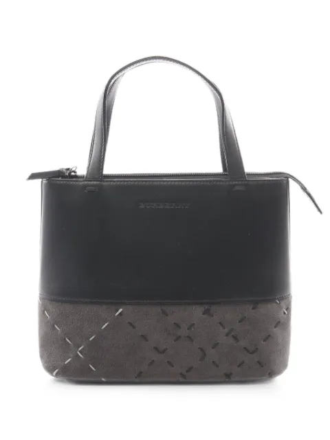 Burberry Pre-Owned 2000s panelled tote bag Black 1090214