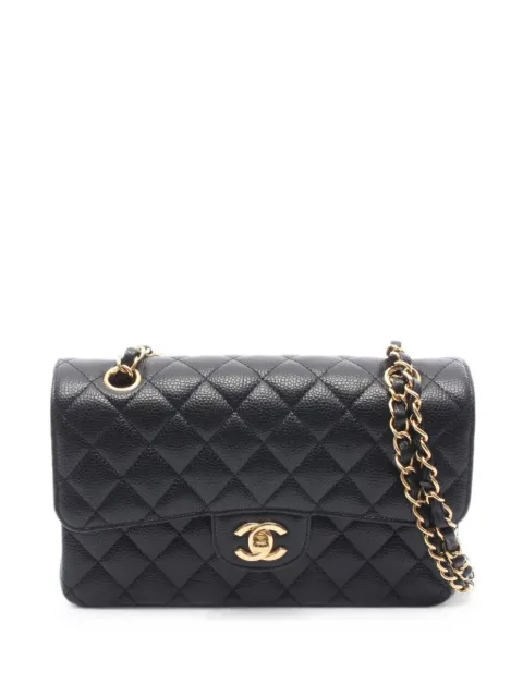 CHANEL Pre-Owned 2021 Double Flap shoulder bag Black 1091856GLT8P5A9