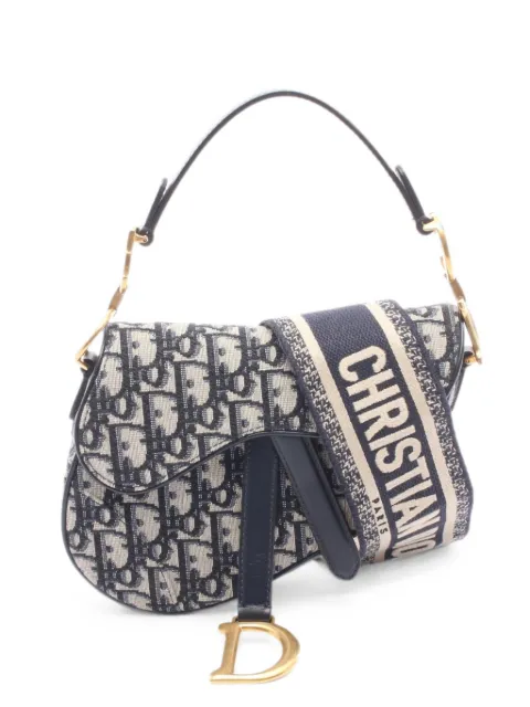 Christian Dior Pre-Owned 2010s mini Saddle tote bag Blue 1091051