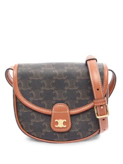Celine Pre-Owned 2010s Triomphe Mini Besace shoulder bag Brown 1091447
