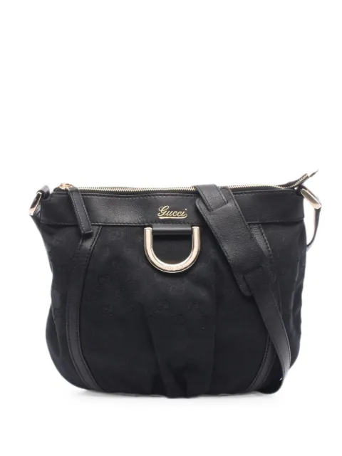 Gucci Pre-Owned 2010s Abby GG canvas shoulder bag Black 1090728