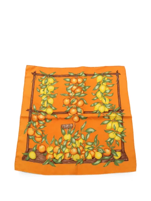 Hermès Pre-Owned 2000s Oranges and Lemons scarf Orange 1086964