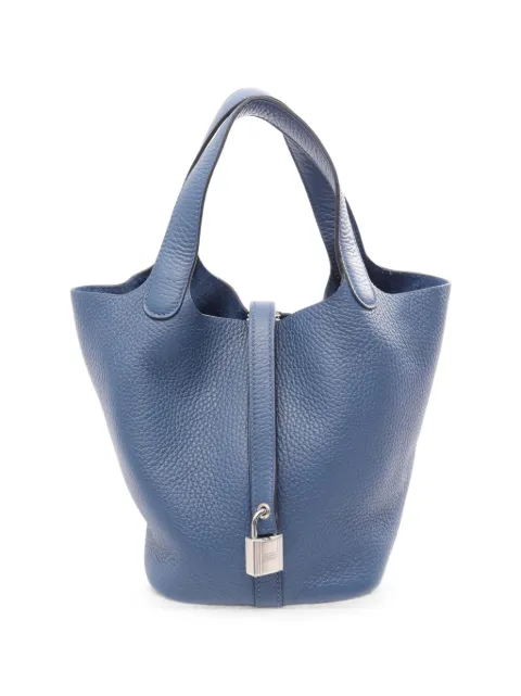 Hermès Pre-Owned Picotin Lock handbag Blue 1091795G