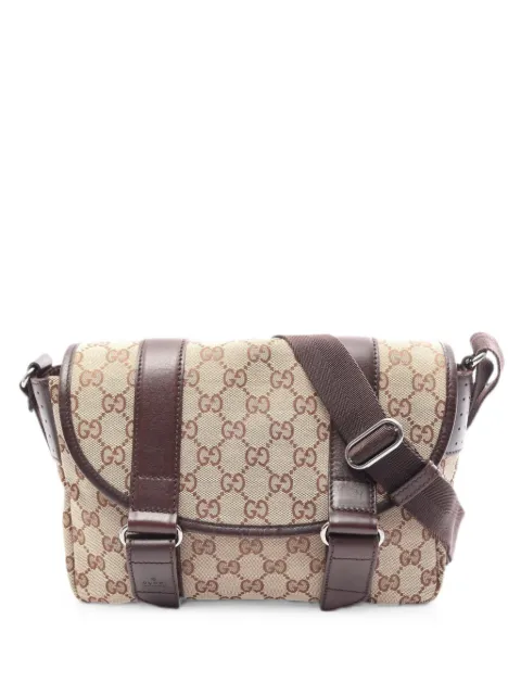 Gucci Pre-Owned 2000s GG canvas shoulder bag Neutrals 1090957