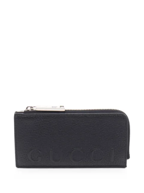 Gucci Pre-Owned 2010s logo-embossed wallet Black 1090954